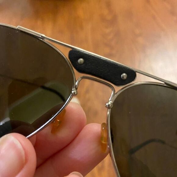 Chloe Silver Aviator Sunglasses and Case